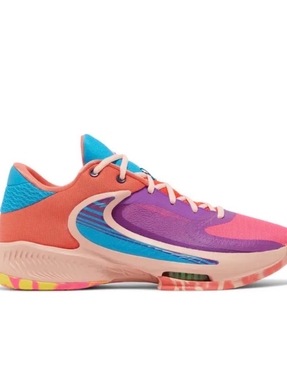 Nike Zoom Freak 4 Greek Coast Multi Color Basketball Shoes Men’s 12